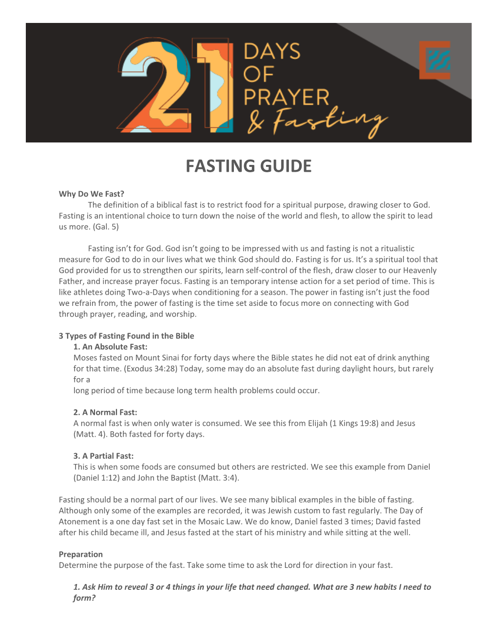 Fasting Guide