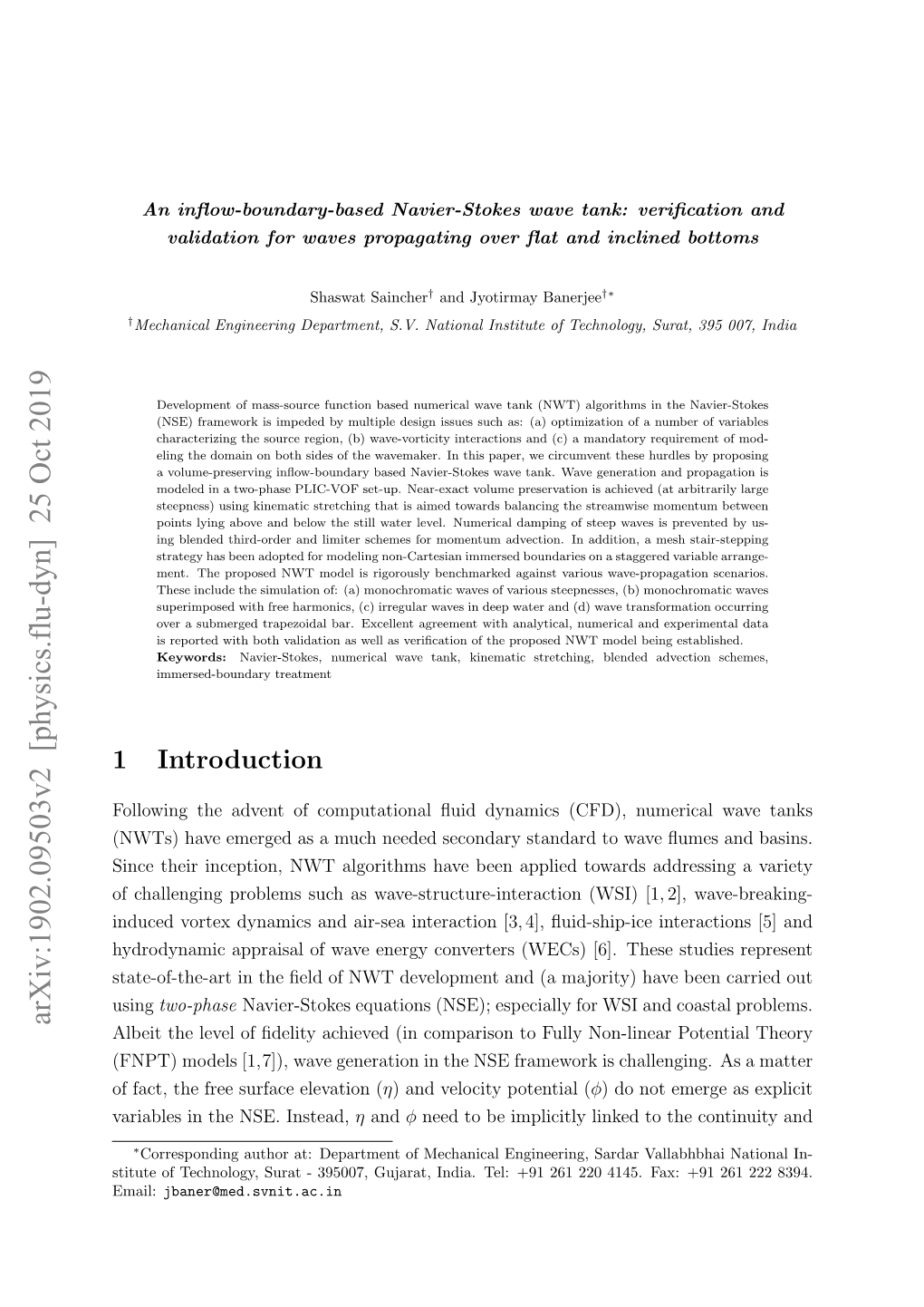 An Inflow-Boundary-Based Navier-Stokes Wave Tank