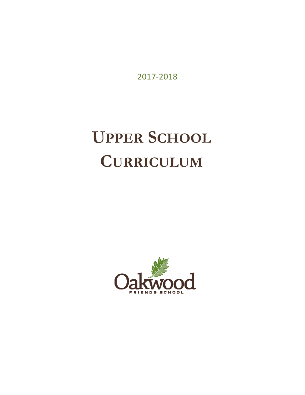 Upper School Curriculum