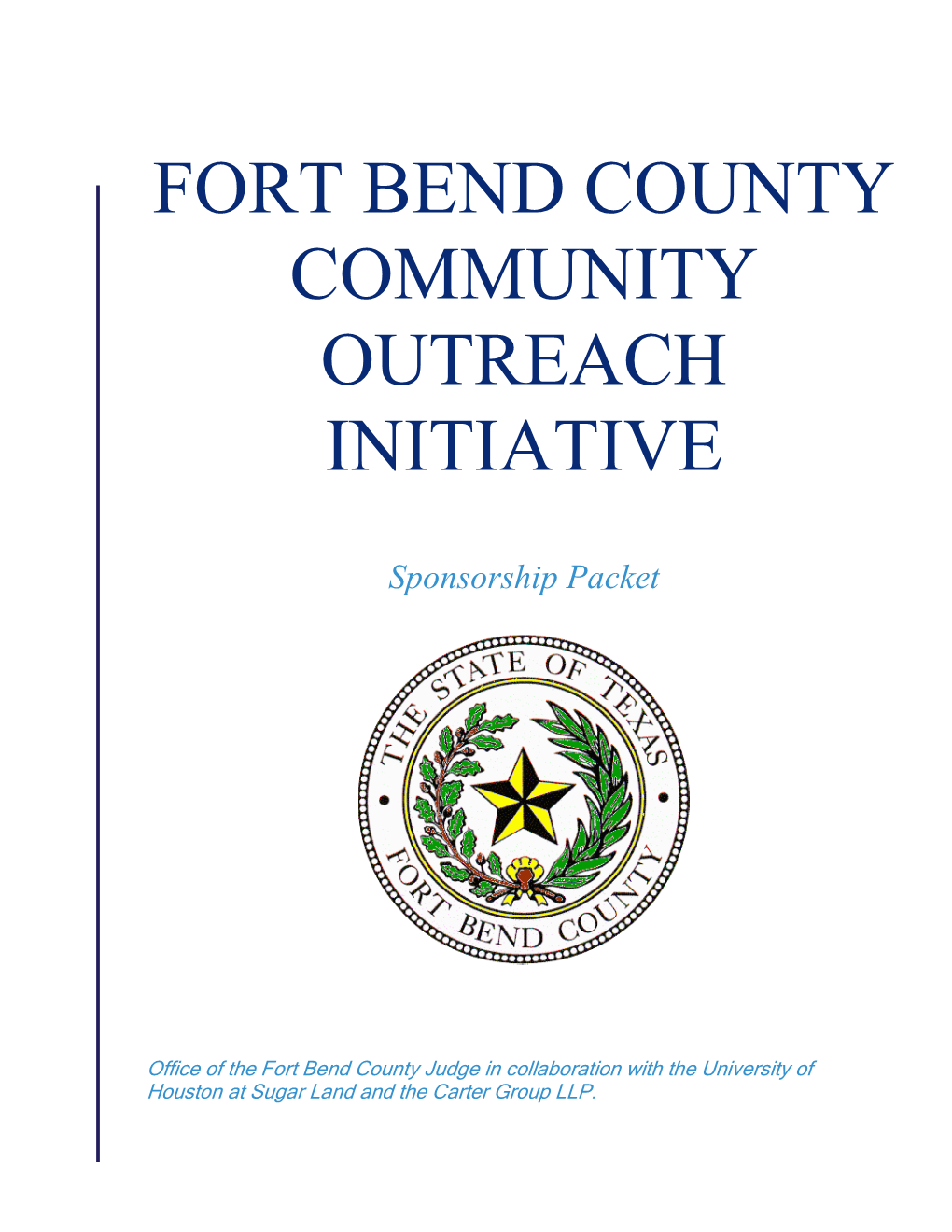 Fort Bend County Community Outreach Initiative