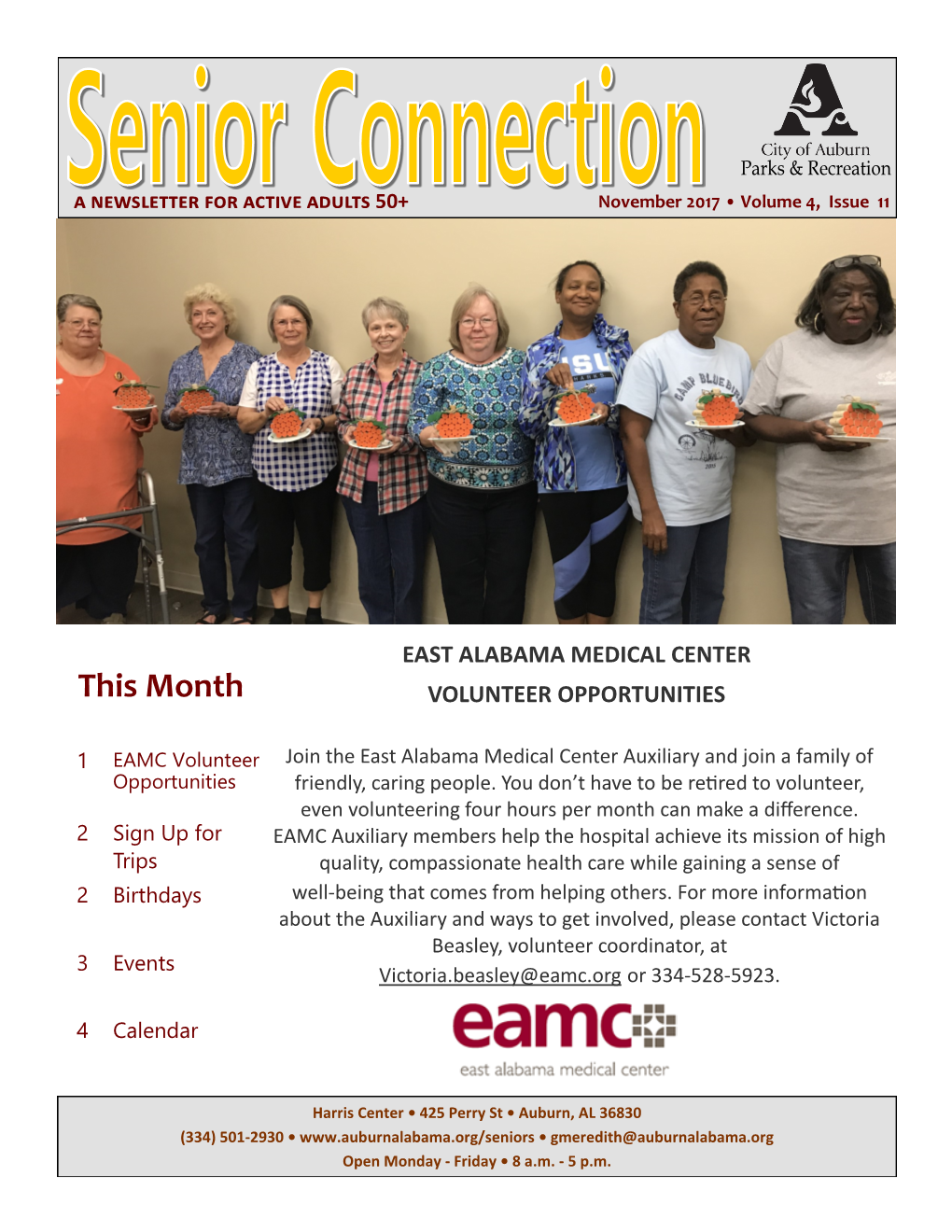 This Month VOLUNTEER OPPORTUNITIES