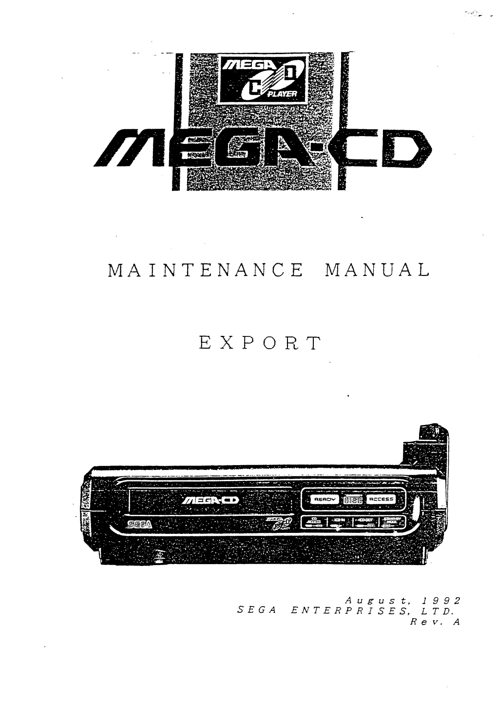 Maintenance Manual Export