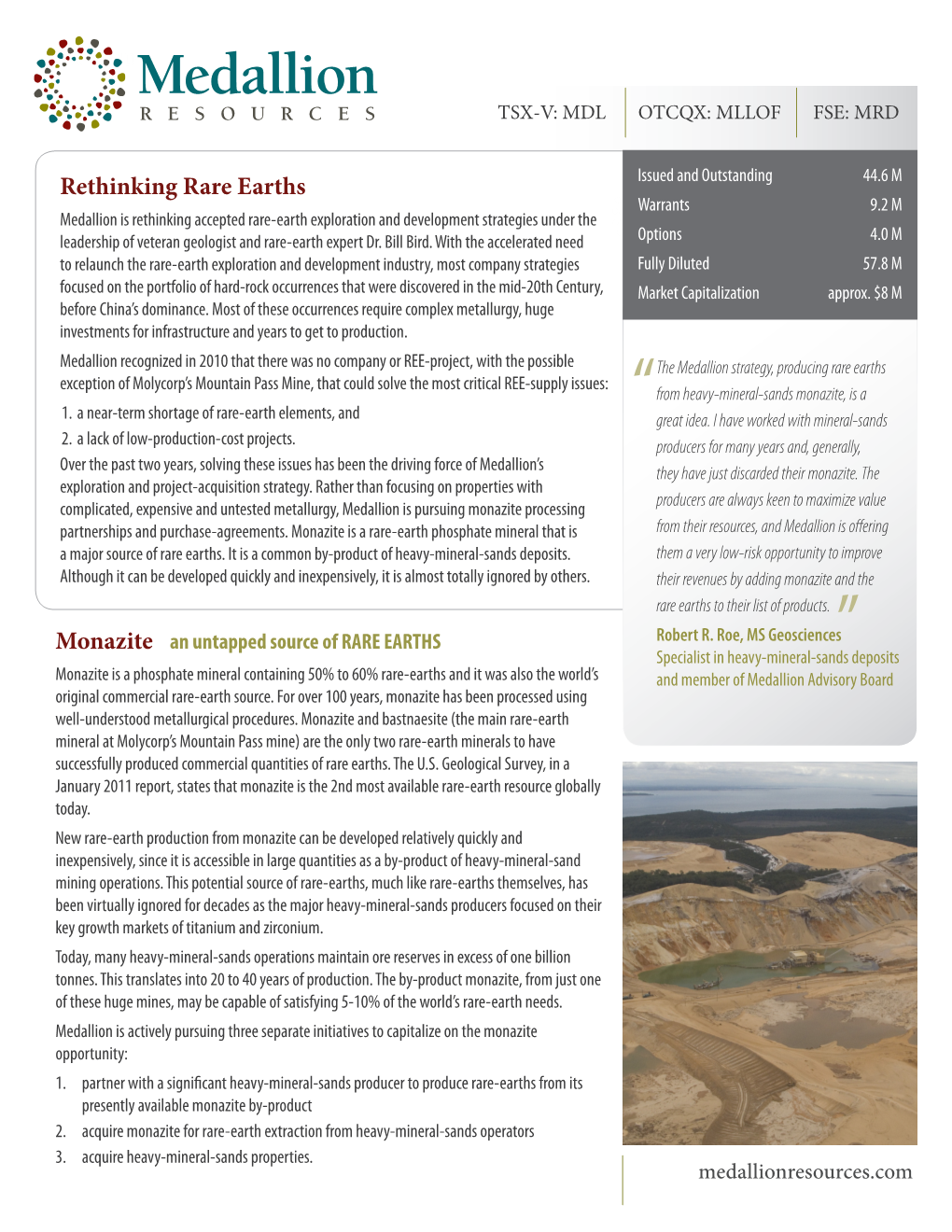 Rethinking Rare Earths Monazite