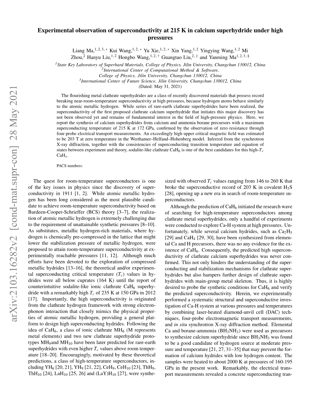 Arxiv:2103.16282V2 [Cond-Mat.Supr-Con] 28 May 2021 Form to Design High Superconducting Hydrides