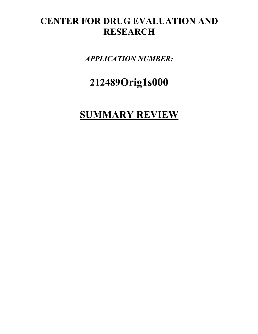 212489Orig1s000 SUMMARY REVIEW