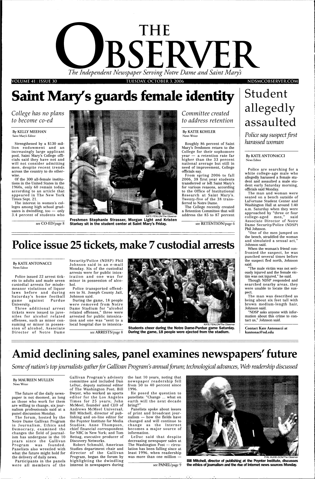 Saint Mary's Guards Female Identity Student