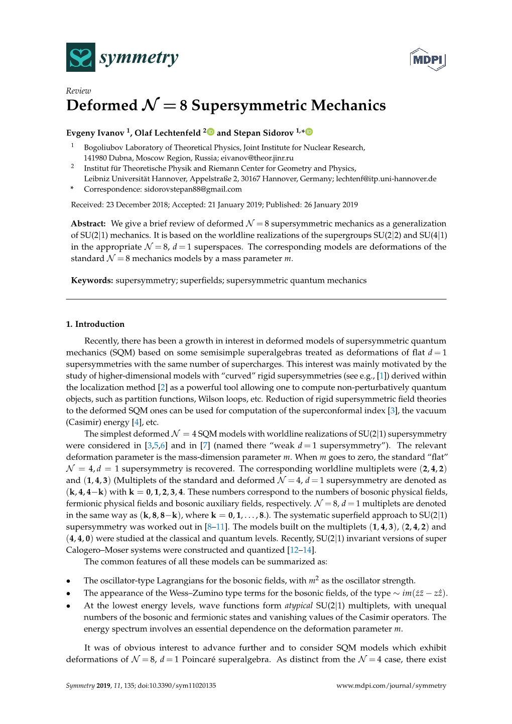 Deformed N=8 Supersymmetric Mechanics