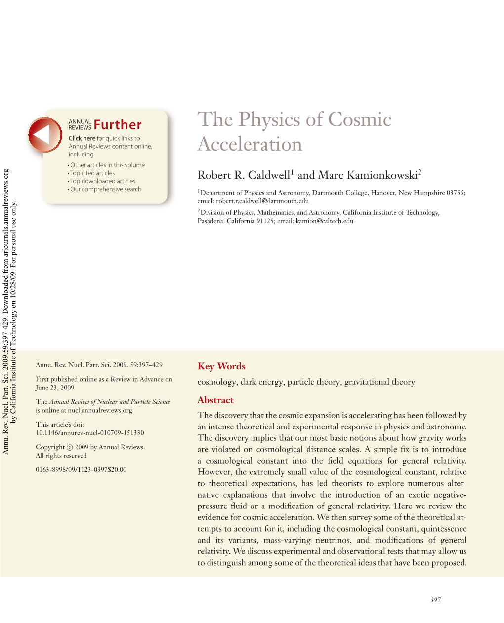 The Physics of Cosmic Acceleration