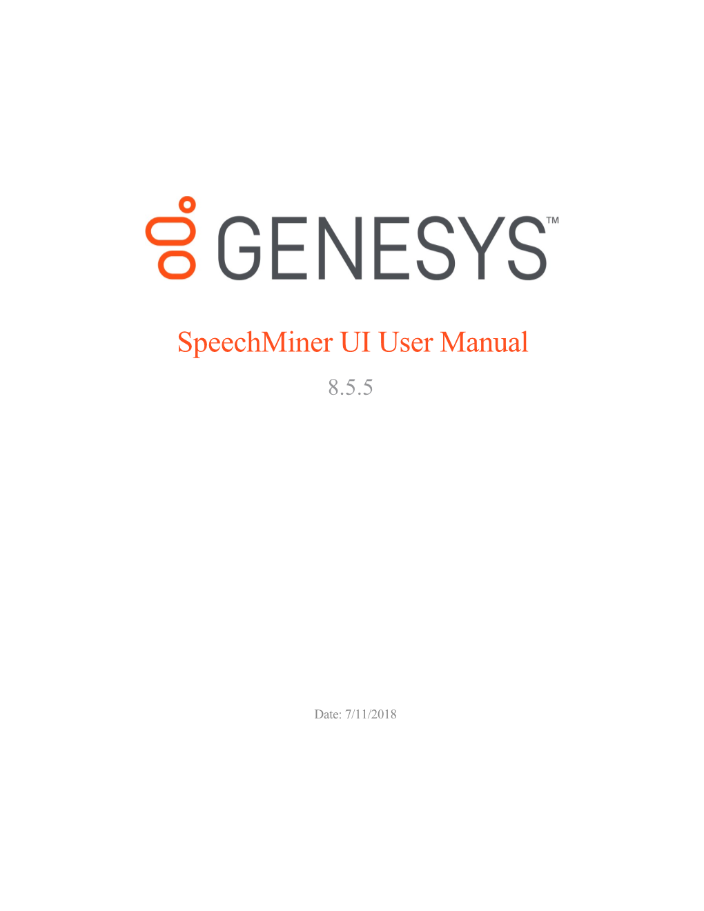8.5.512 Speechminer UI User Manual