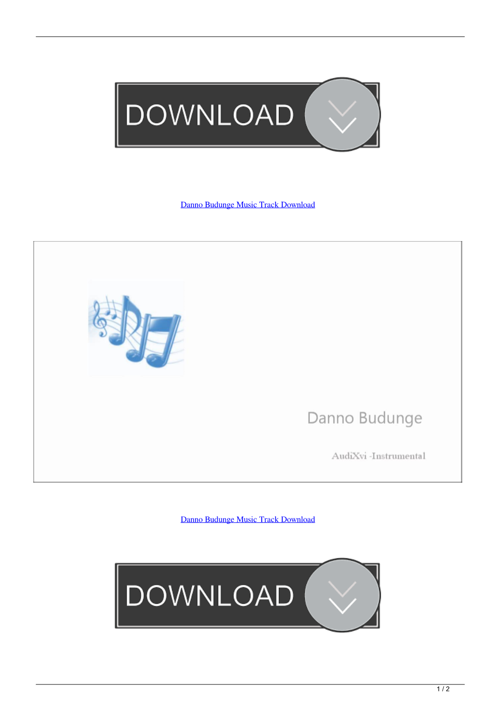 Danno Budunge Music Track Download