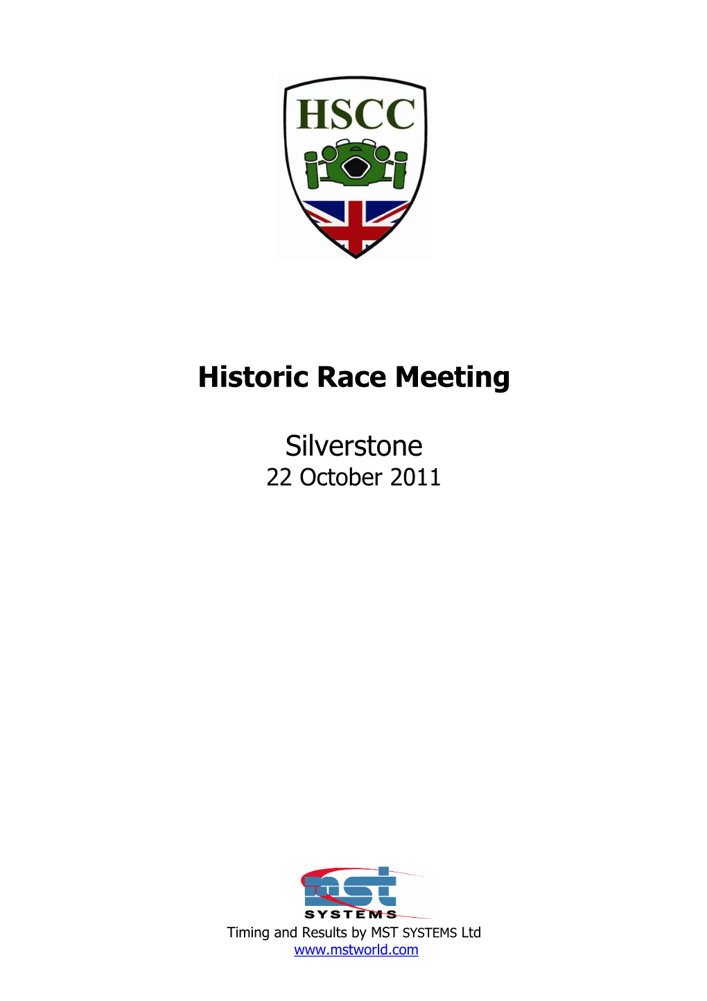 Historic Race Meeting Silverstone