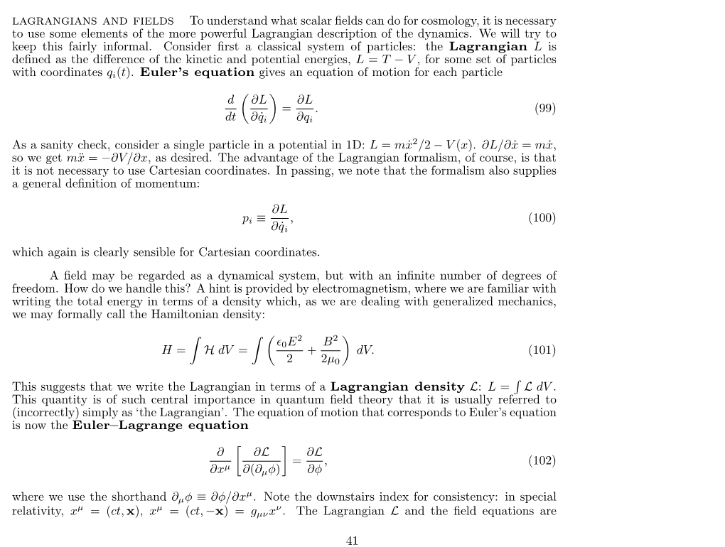 Lagrangians and Fields to Understand What Scalar Fields Can Do For