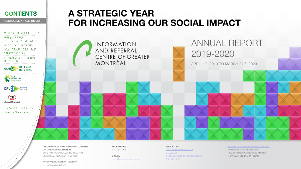 Annual Report 2019-2020 a Strategic