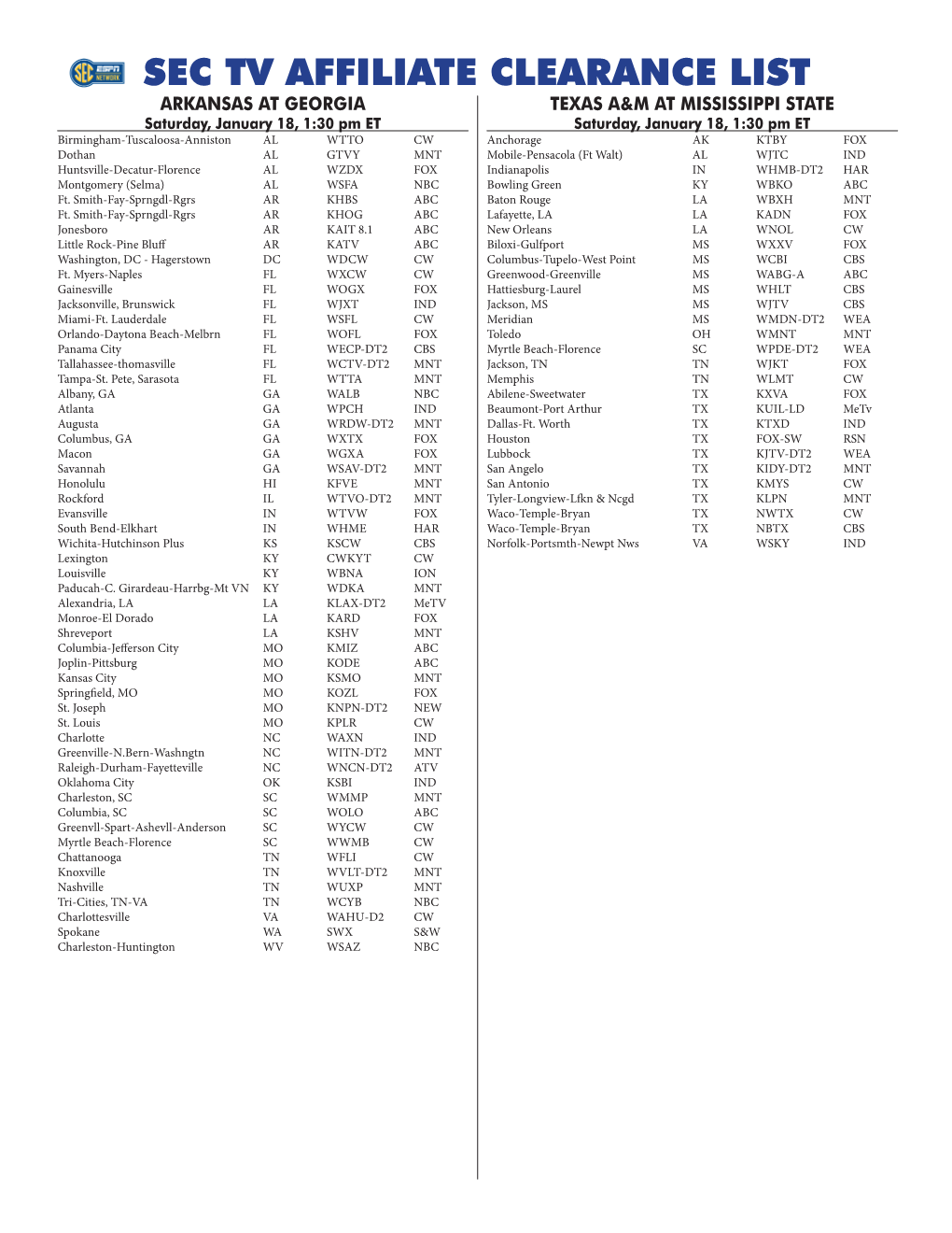 SEC TV Affiliates.Indd