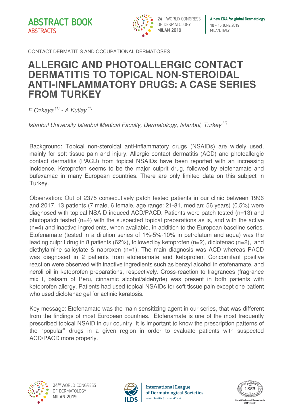 Allergic and Photoallergic Contact Dermatitis to Topical Non-Steroidal Anti-Inflammatory Drugs: a Case Series from Turkey