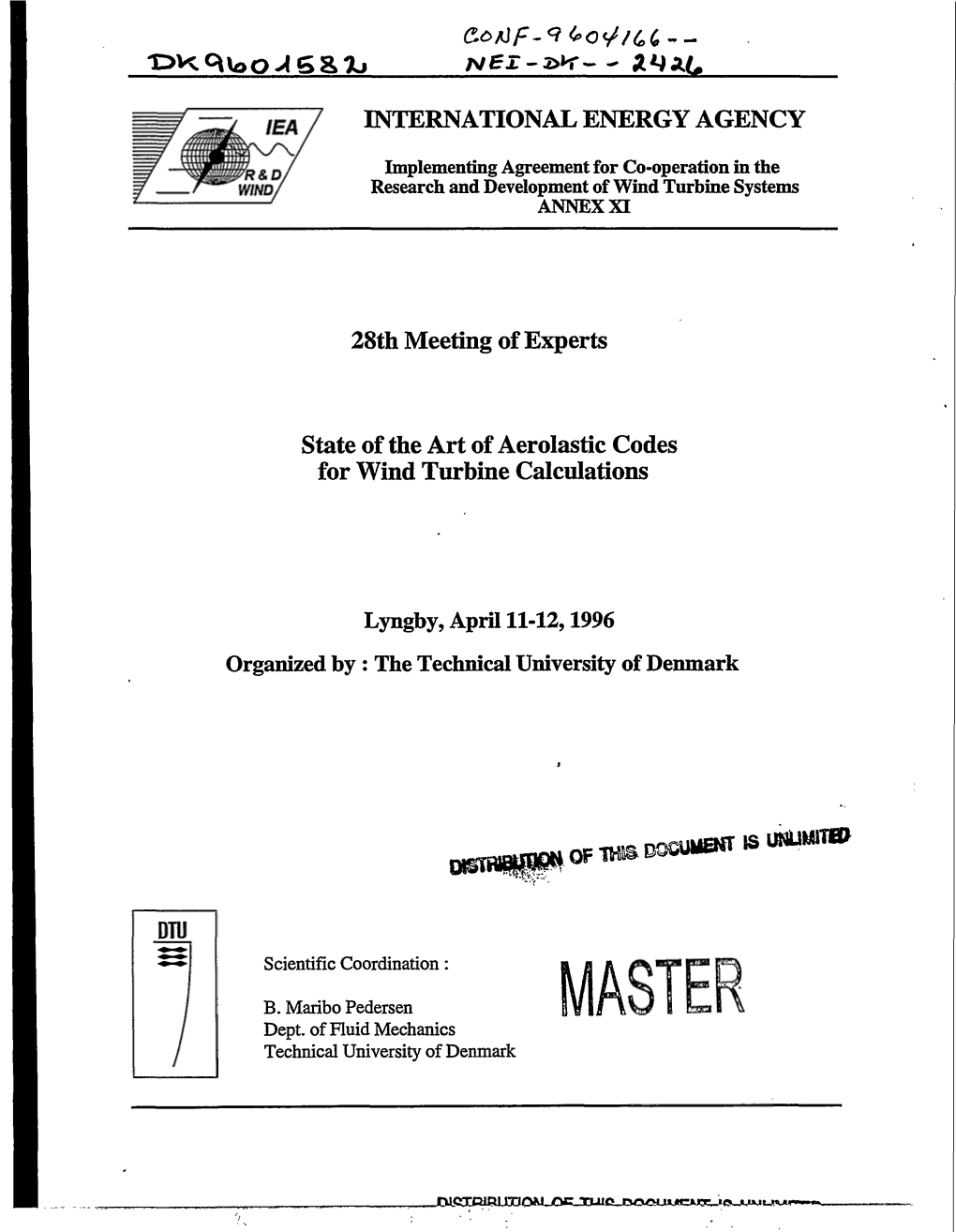 State of the Art of Aerolastic Codes for Wind Turbine Calculations