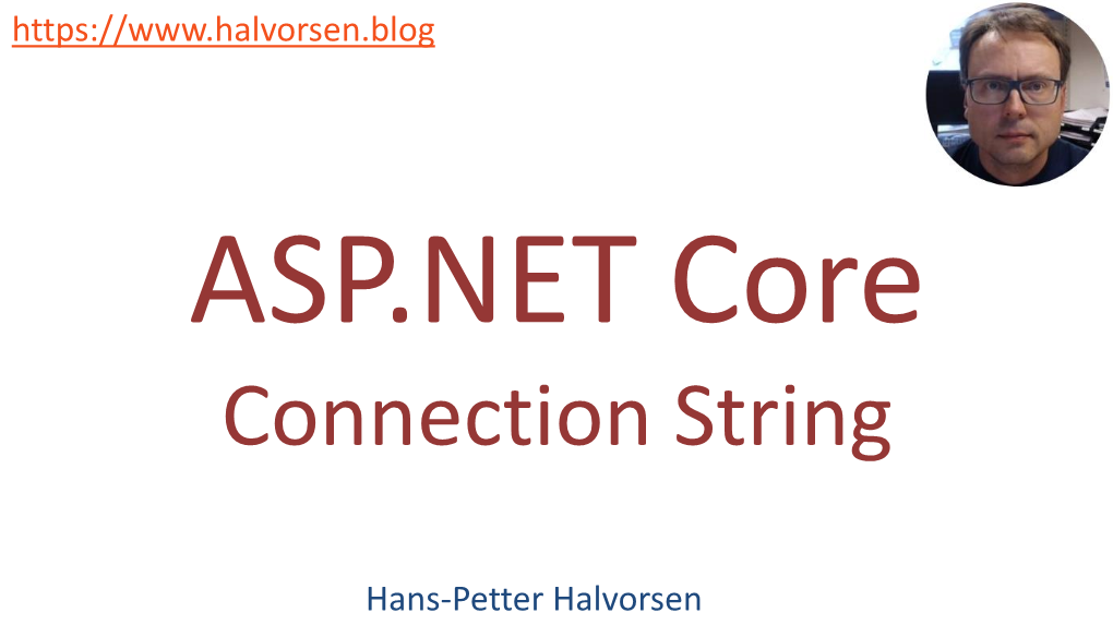 ASP.NET Core Connection String