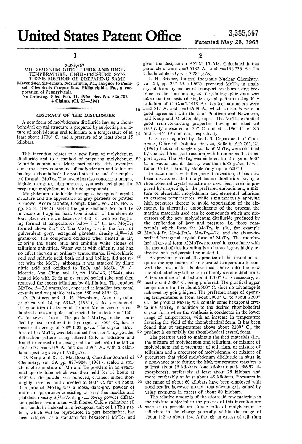 United States Patent 0 