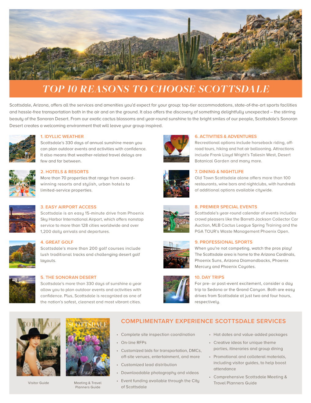 Top 10 Reasons to Choose Scottsdale