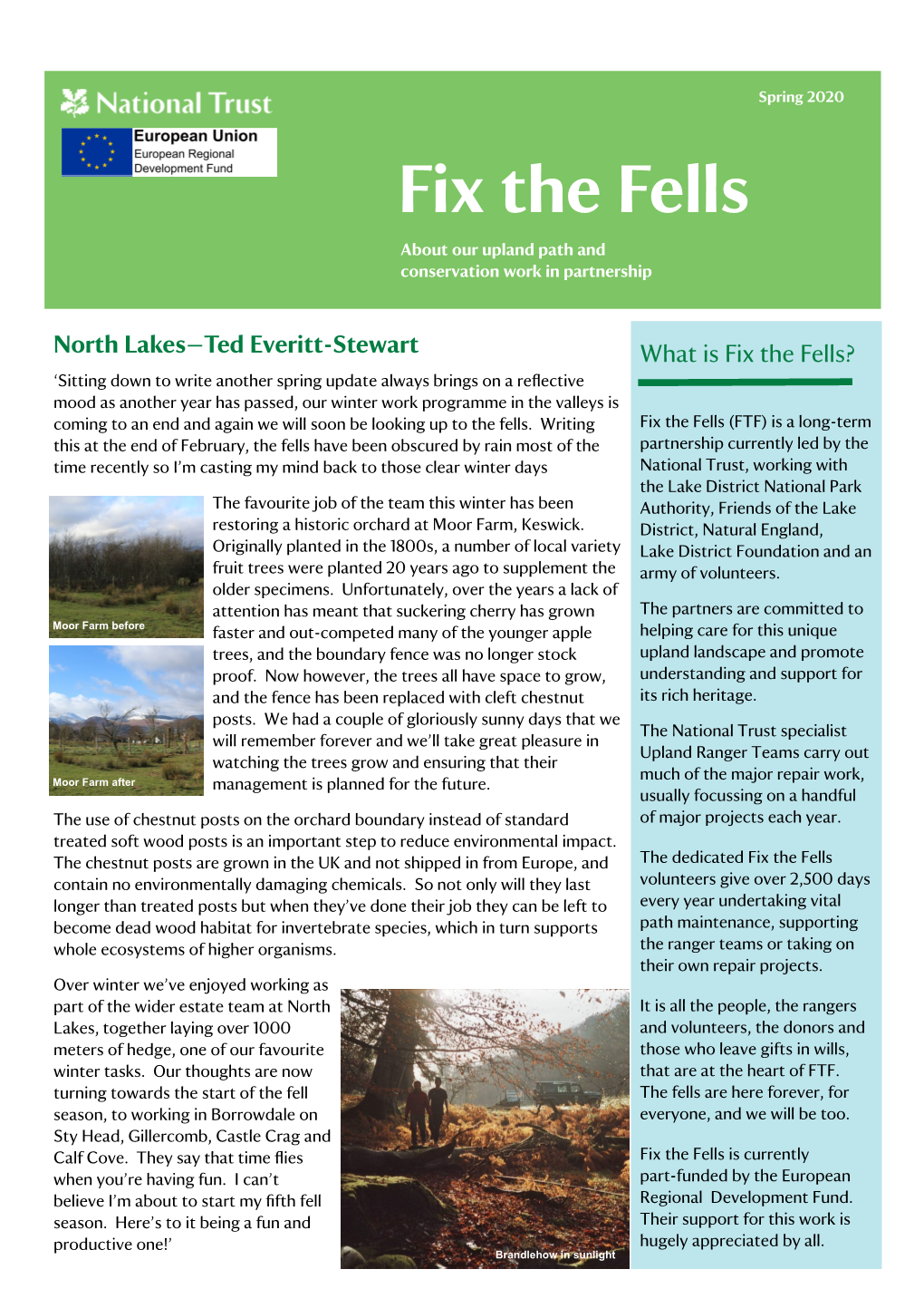 Fix the Fells Newsletter Spring 2020