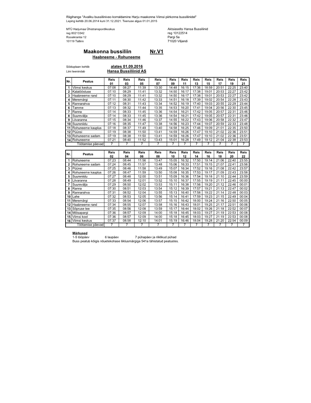 01B-Schedule for Line, Version 1.3.0724