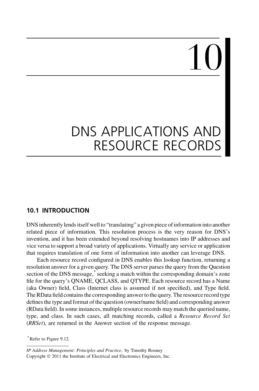 Dns Applications and Resource Records