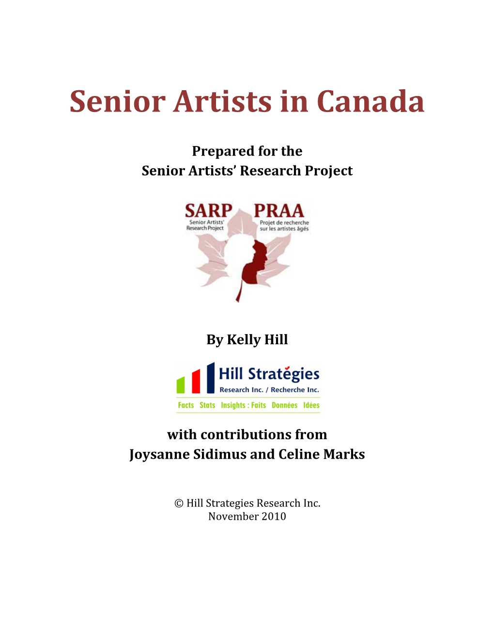 Senior Artists in Canada