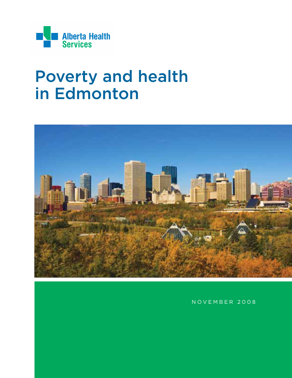 Poverty and Health in Edmonton