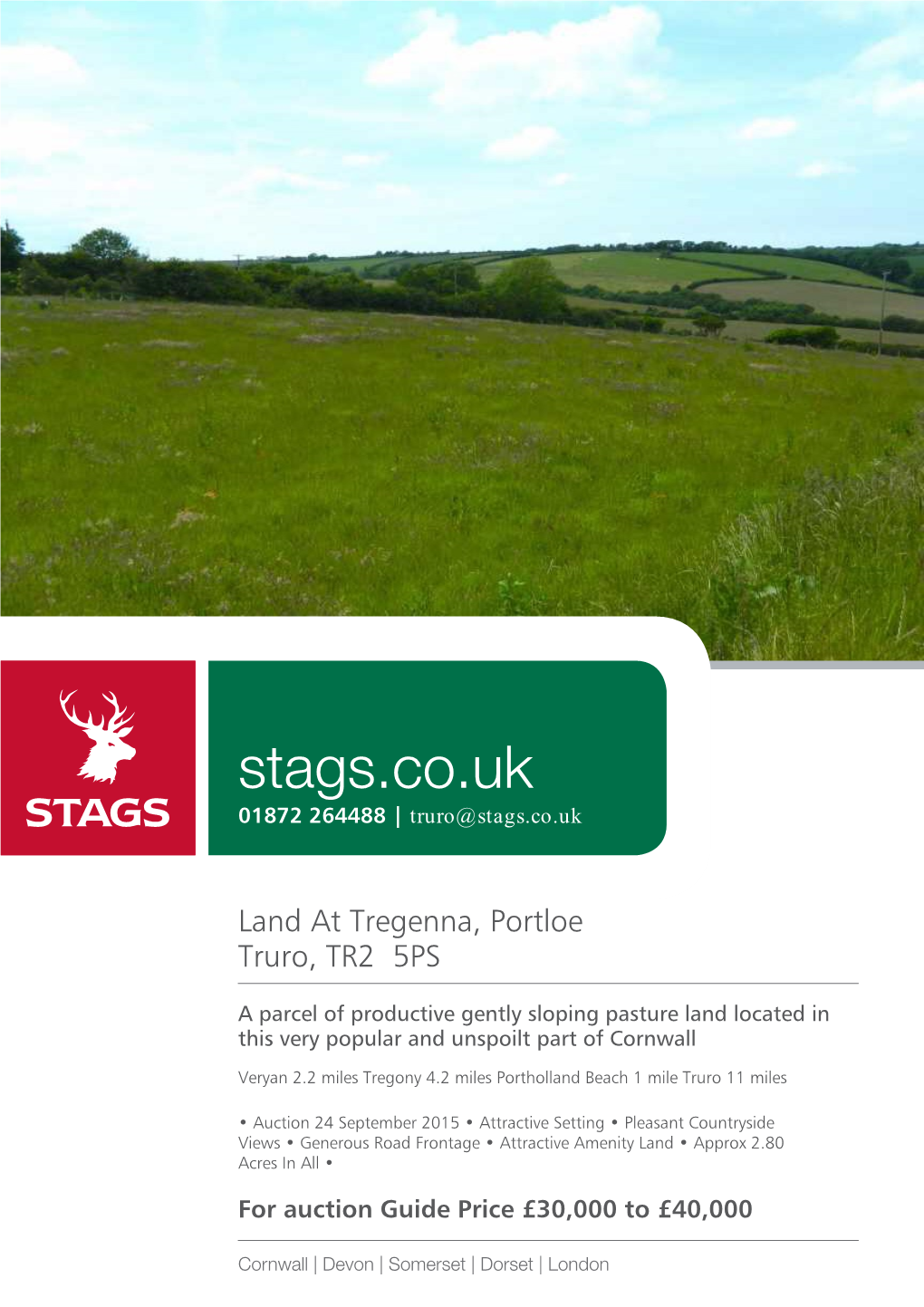 Stags.Co.Uk 01872 264488 | Truro@Stags.Co.Uk