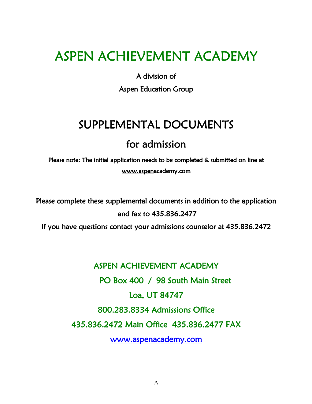 Aspen Education Group