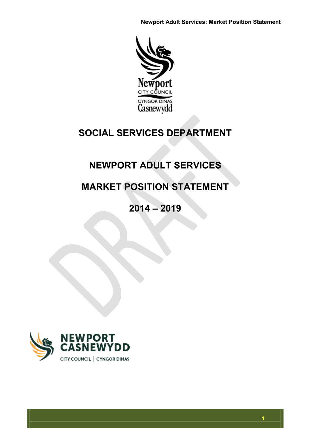 Social Services Department Newport Adult Services