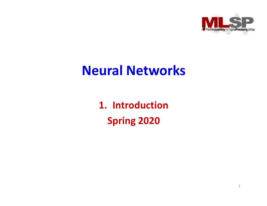 Neural Networks