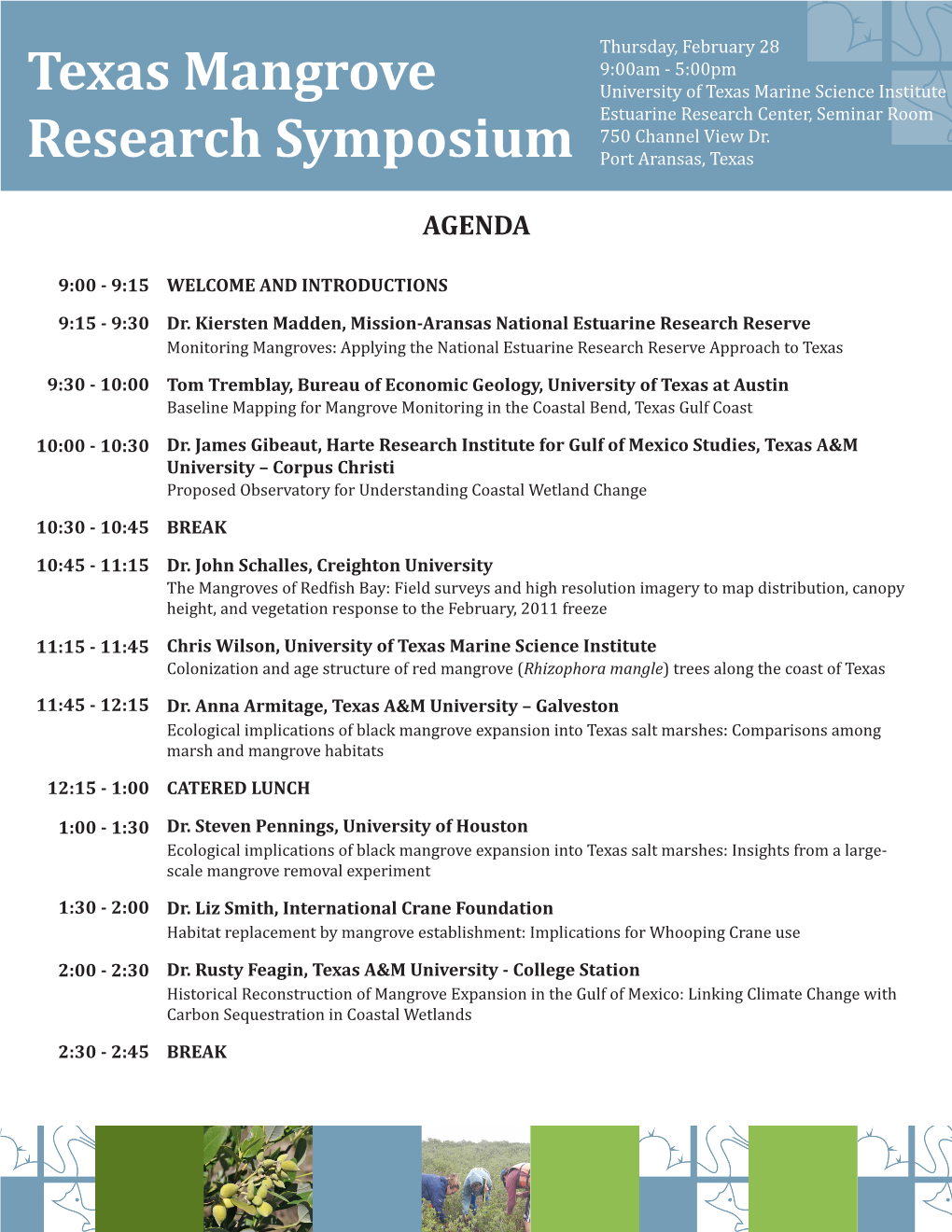 Texas Mangrove Research Symposium