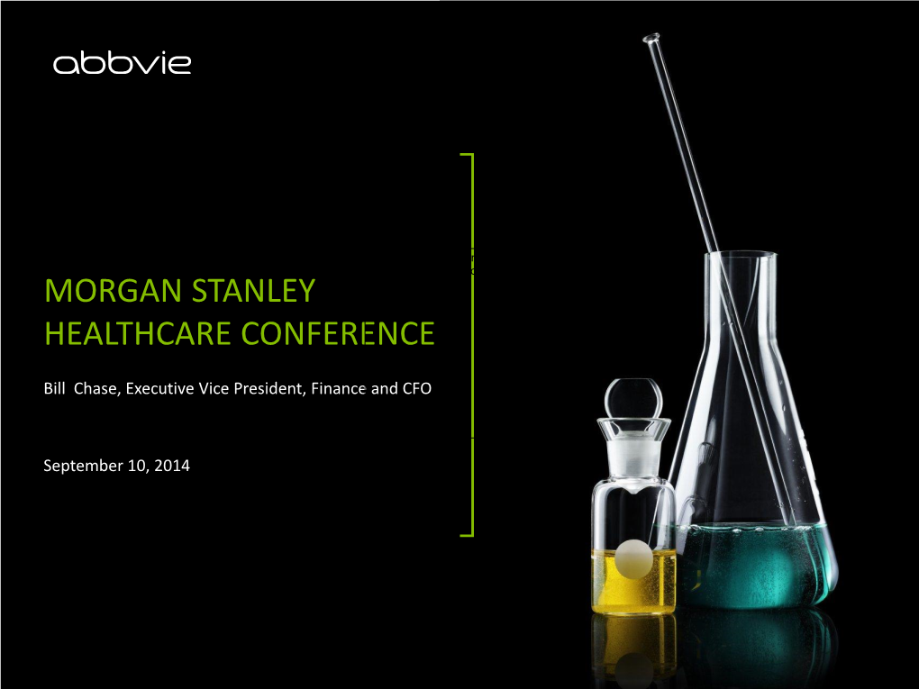 Abbvie Inc at Morgan Stanley Global Healthcare Conference