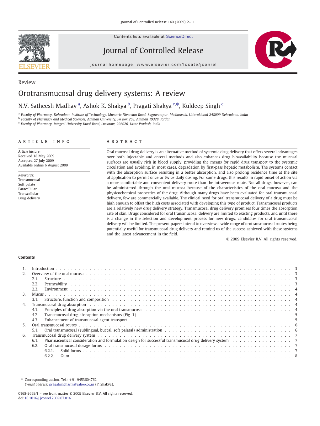 Orotransmucosal Drug Delivery Systems a Review.Pdf