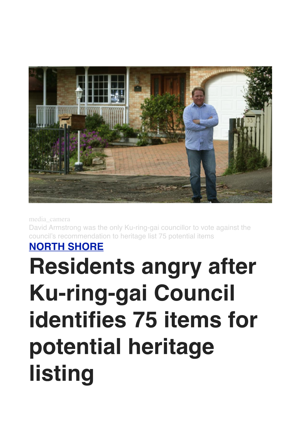 Angry Ku-Ring-Gai Residents