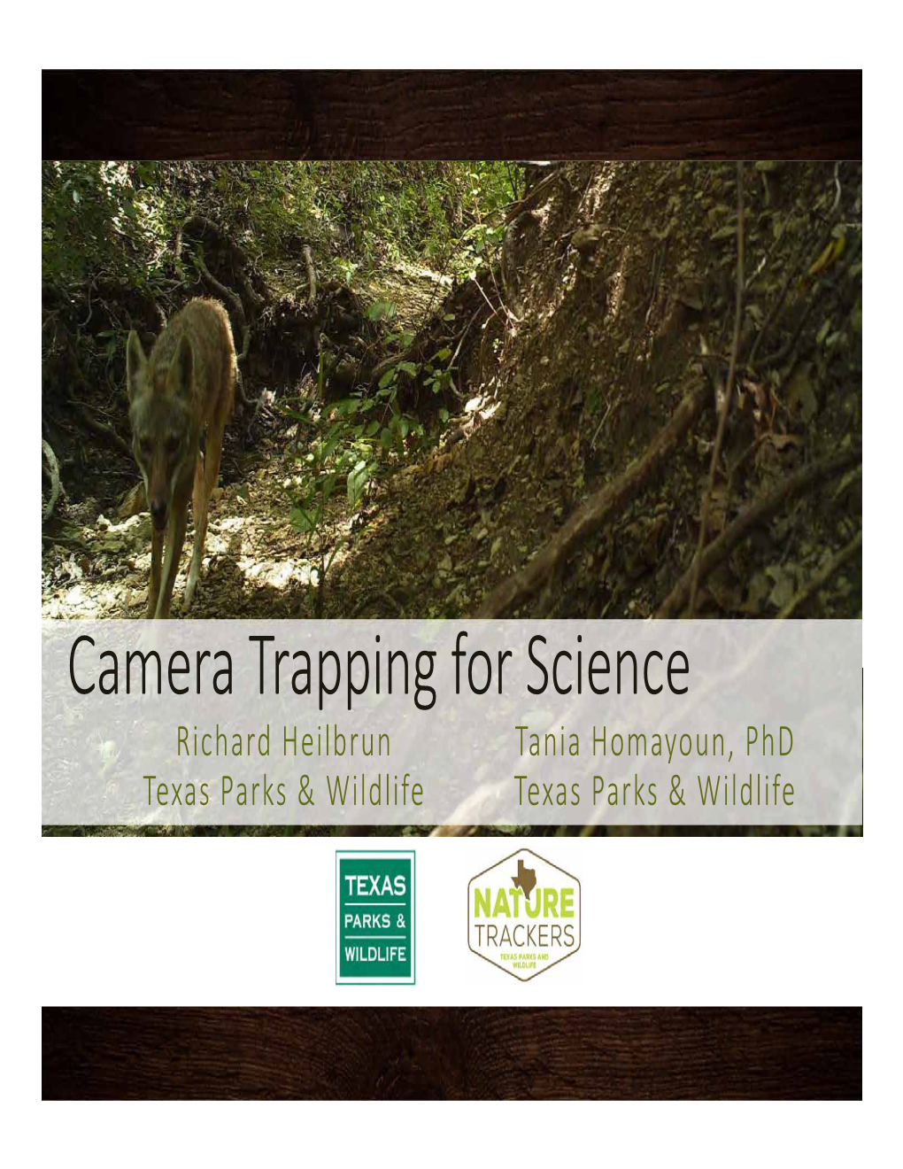 Camera Trapping for Science