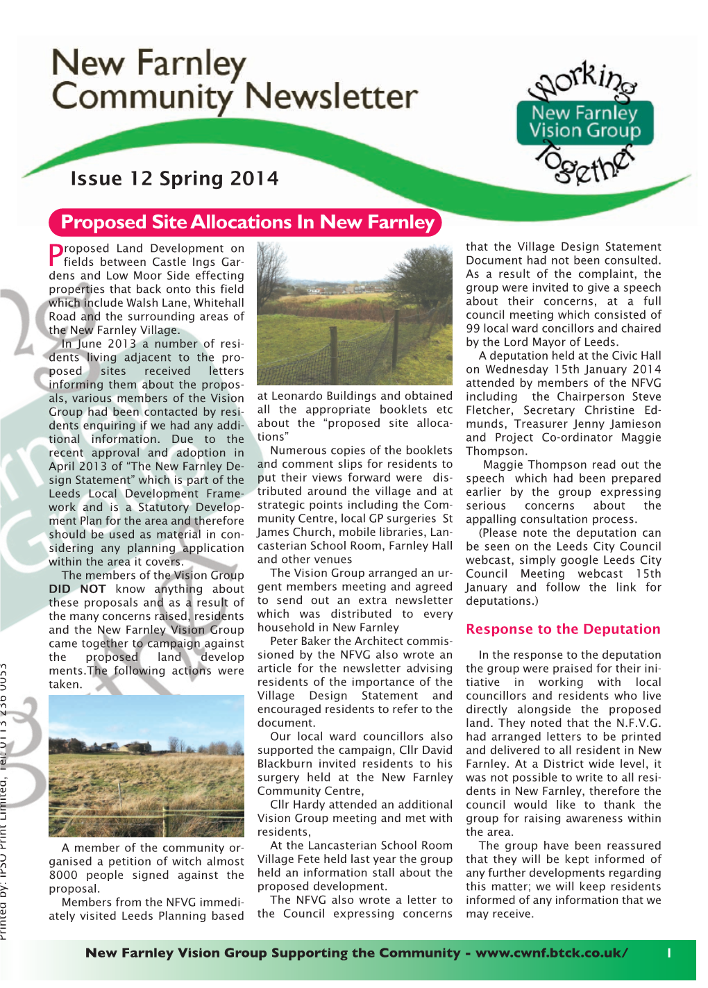 Proposed Site Allocations in New Farnley