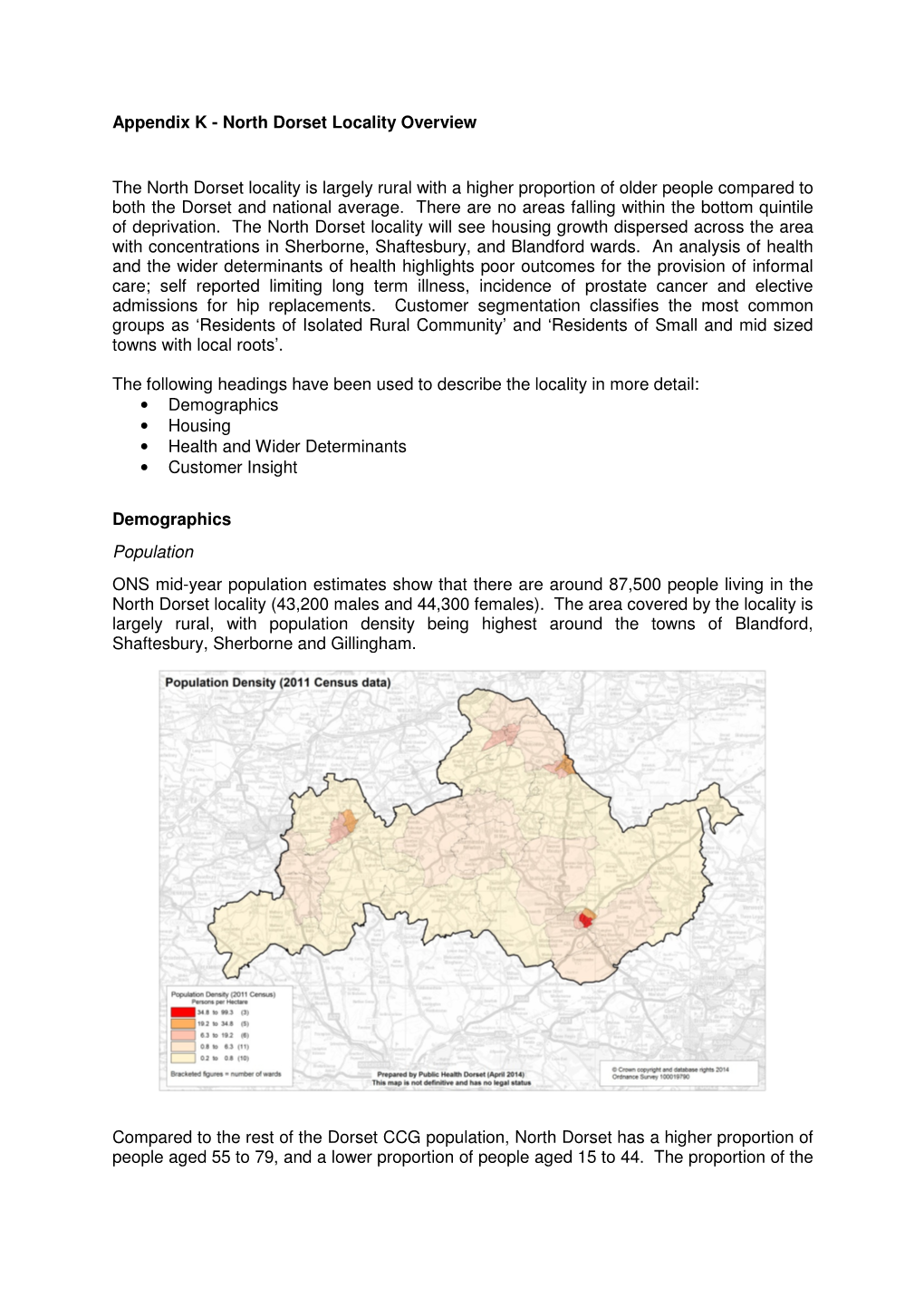 North Dorset Locality Overview