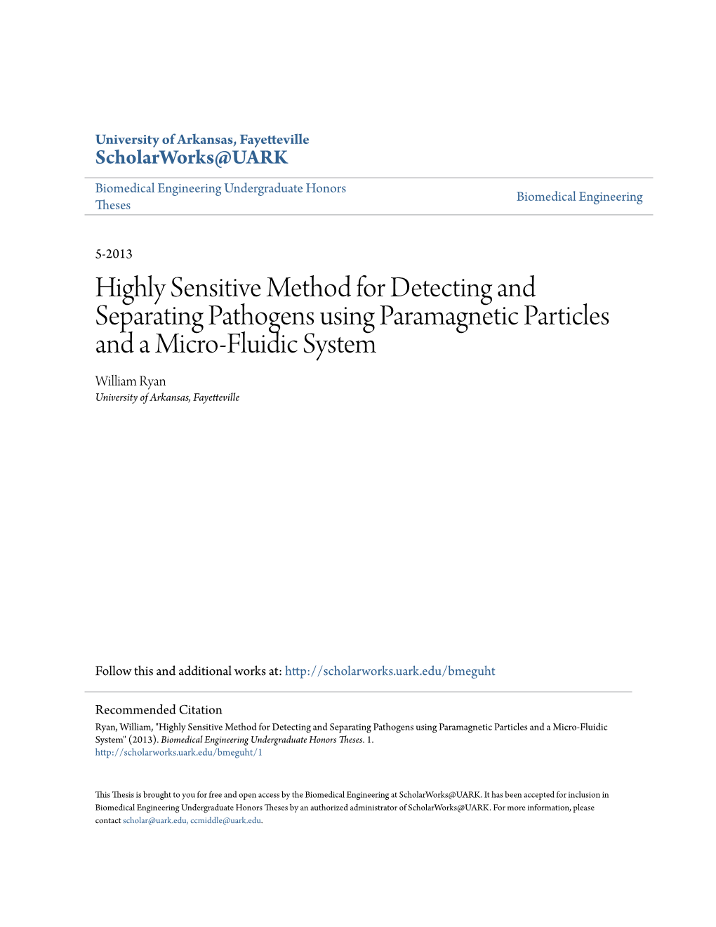 Highly Sensitive Method for Detecting and Separating Pathogens Using