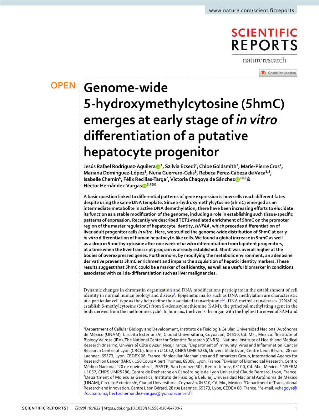Genome-Wide 5-Hydroxymethylcytosine (5Hmc) Emerges At