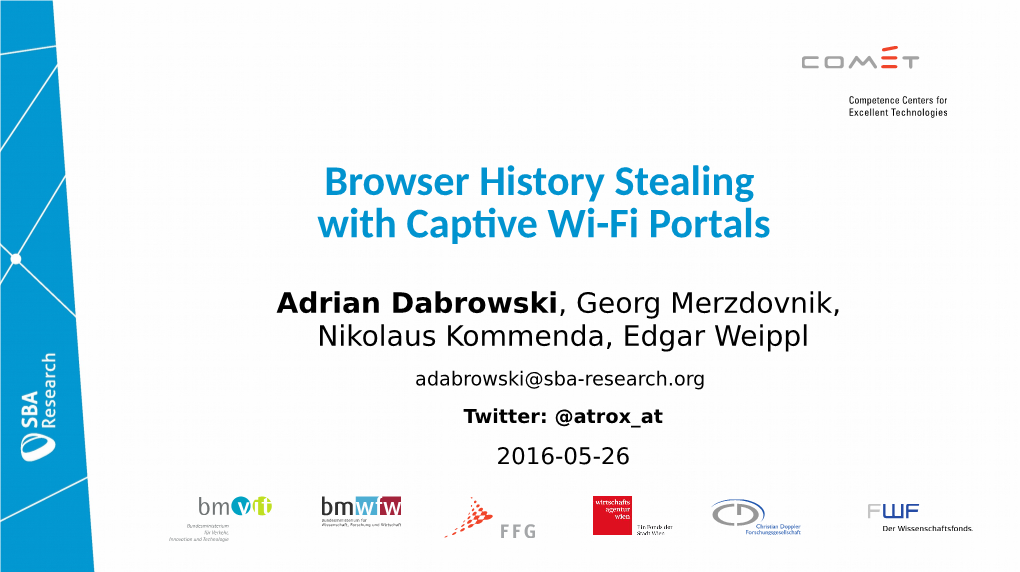 Browser History Stealing with Captive Wi-Fi Portals