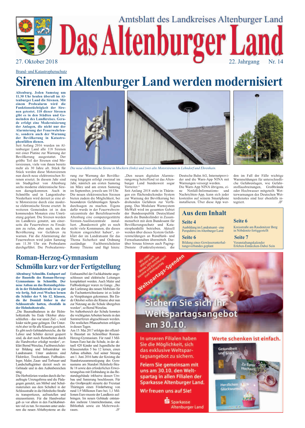 Sirenen Im Altenburger Land Werden Modernisiert Altenburg