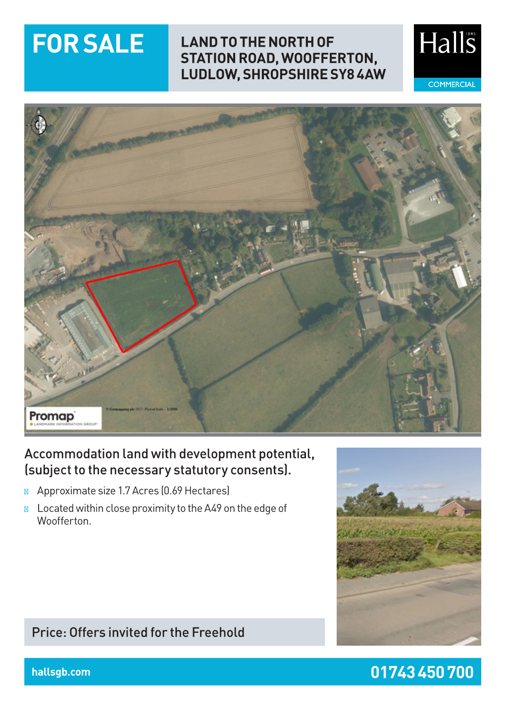 For Sale Land to the North of Station Road, Woofferton, Ludlow, Shropshire Sy8 4Aw