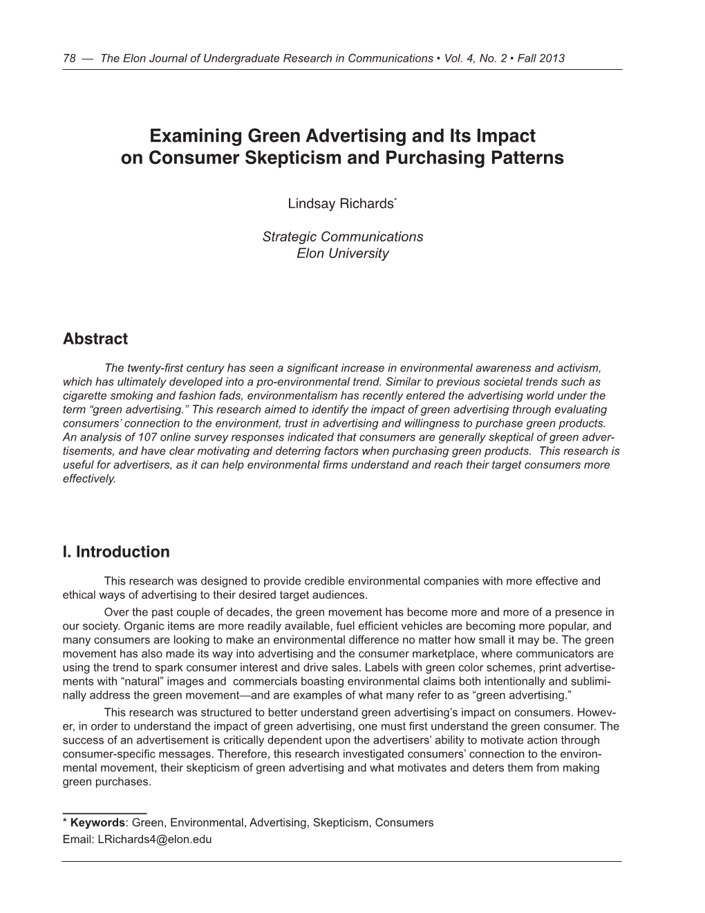 Examining Green Advertising and Its Impact on Consumer Skepticism and Purchasing Patterns