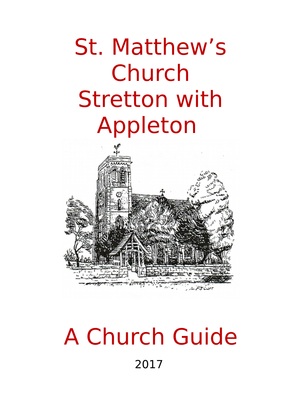 St. Matthew's Church Stretton with Appleton a Church Guide