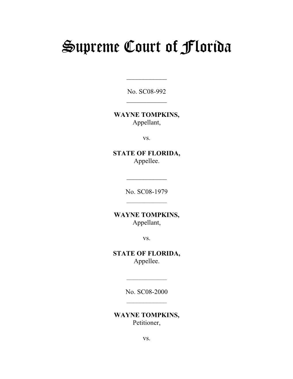 Supreme Court of Florida