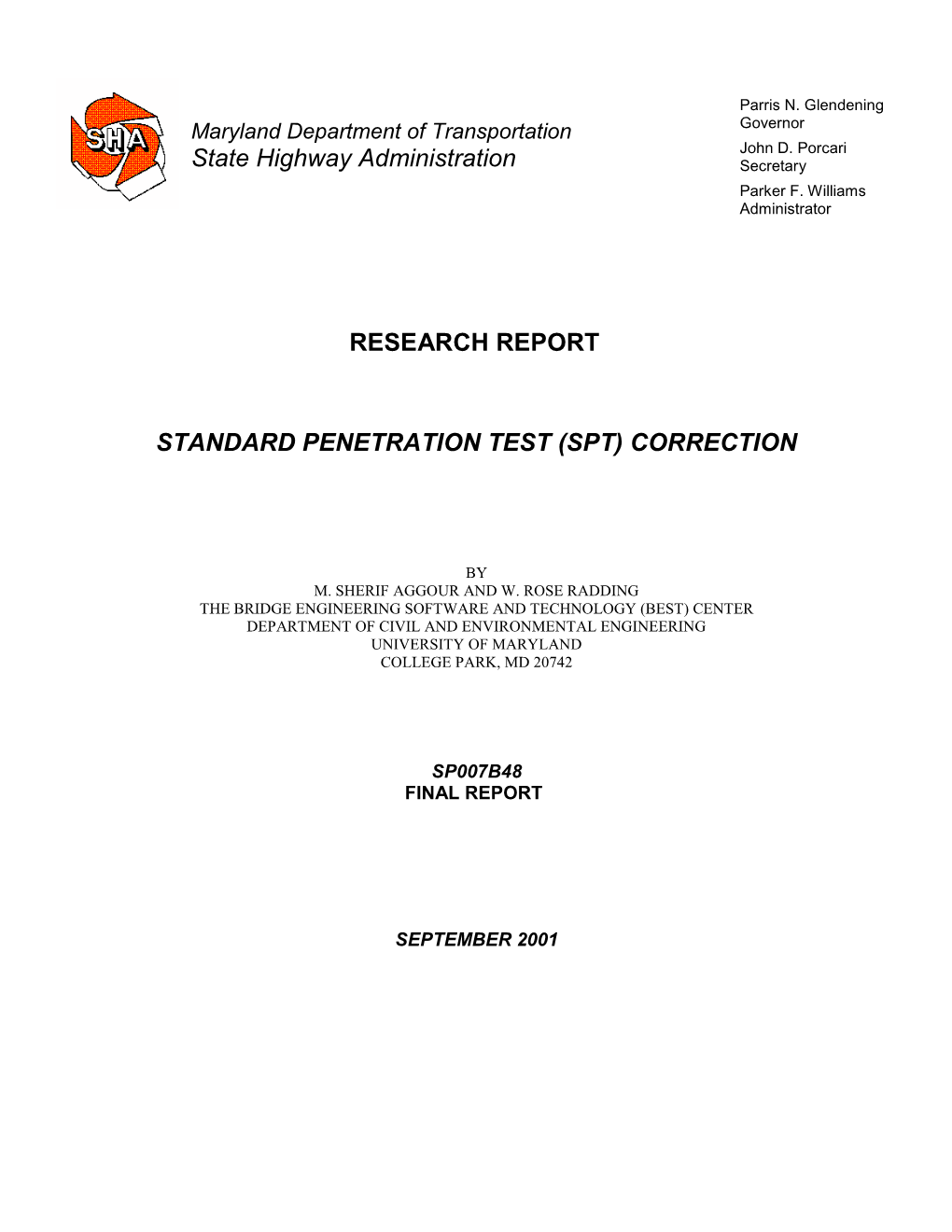 Standard Penetration Test (Spt) Correction