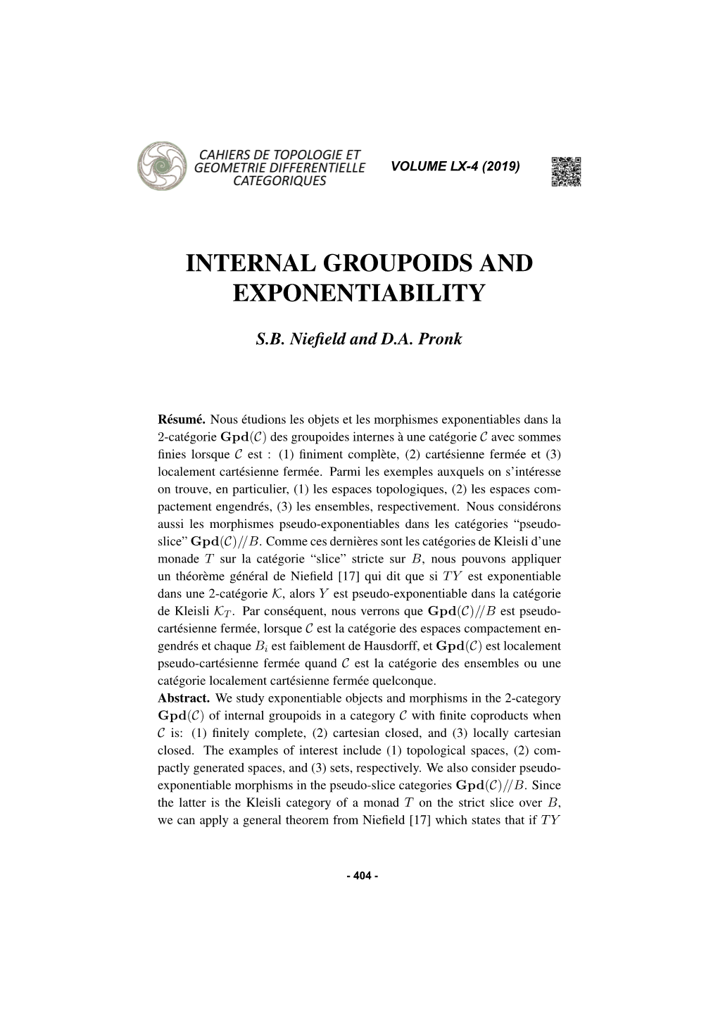 Internal Groupoids and Exponentiability