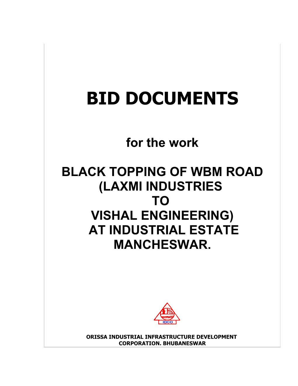 Black Topping of Wbm Road (Laxmi Industries